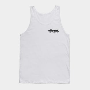 Millennial Threads Logo - White Tank Top